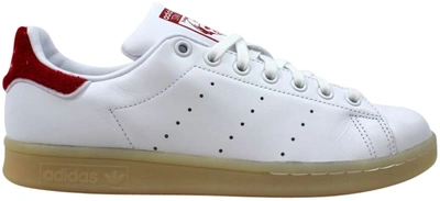 Pre-owned Adidas Originals Adidas Stan Smith White Red (women's) In White/red