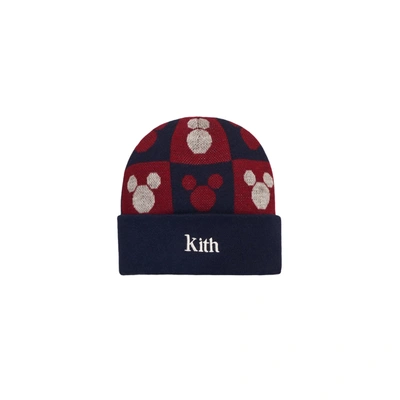 Pre-owned Kith  X Disney Monogram Dock Beanie Red