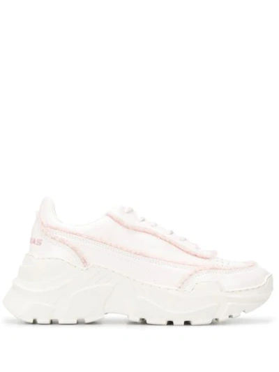 Joshua Sanders Ridged Sole Chunky Trainers In White