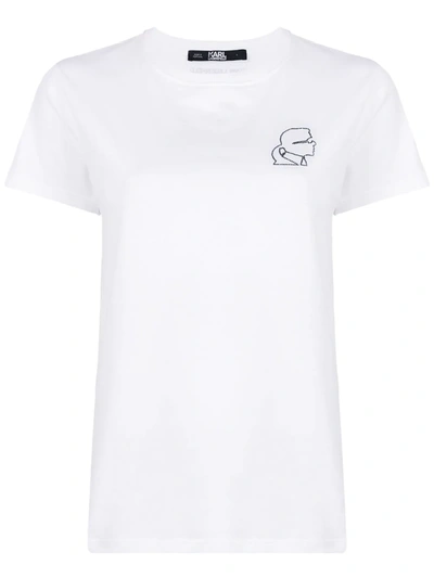 Karl Lagerfeld Mini Karl T-shirt In White