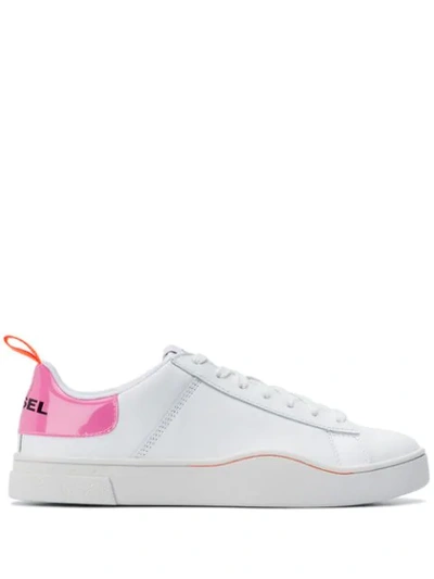 Diesel Pvc Back Low-top Trainers In White