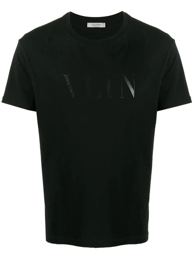Valentino Black Cotton Vltn T-shirt