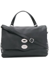 Zanellato Fold-over Tote Bag In Black