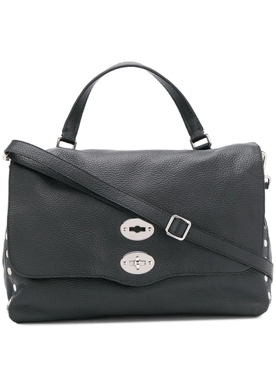 Zanellato Fold-over Tote Bag In Black