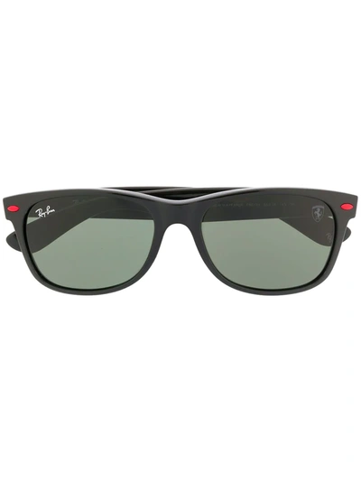Ray Ban X Scuderia Ferrari Wayfarer Sunglasses In Black