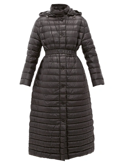 Moncler Chocolat Quilted-down Coat In Green
