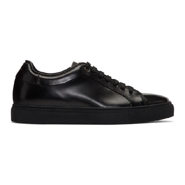 paul smith black leather trainers 