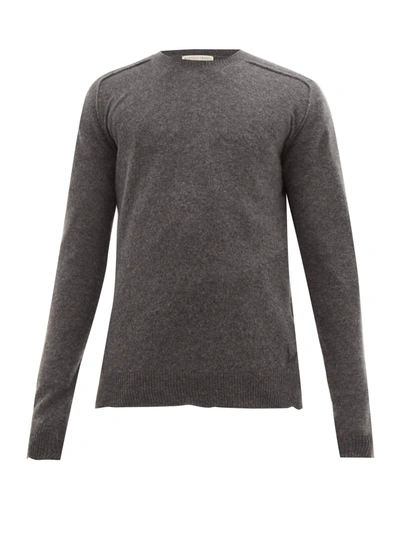 Bottega Veneta Men's Core Cashmere Crewneck Sweater In Grey