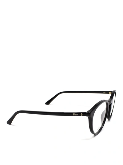Dior Montaigne53 Optical Glasses In Black