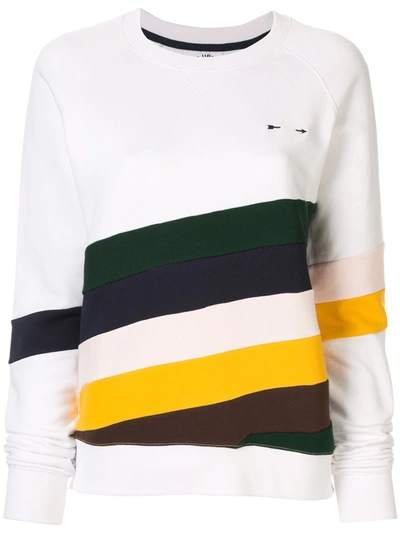 The Upside Sunrise Bondi Striped Cotton-jersey Sweatshirt In Multi-colour