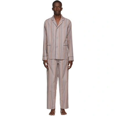 Paul Smith Men's Classic Multi-stripe Pajama Set, Boxed