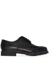 Paraboot Black Chambord Leather Derby Shoes