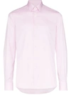 Canali Men's Solid Linen Sport Shirt In Pink