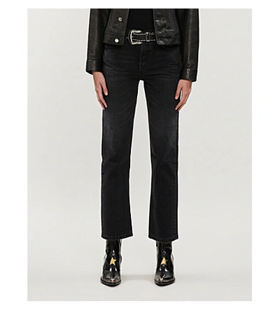 Boyish Brady High-rise Flared Cropped Jeans In La Strada