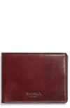 Shinola Harness Slim 2.0 Bifold Leather Wallet In Oxblood