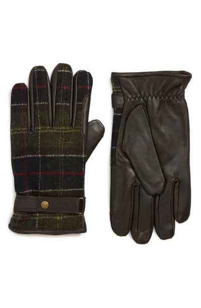 Barbour Newbrough Gloves In Classic Tartan