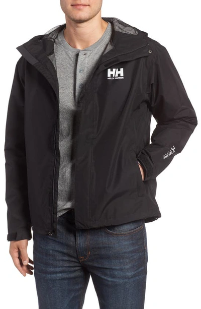 Helly Hansen Seven J Waterproof & Windproof Jacket In Black