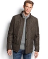 Barbour Powell Diamond Quilted Jacket In Olive