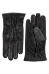 Hestra 'arthur' Suede Gloves In Black