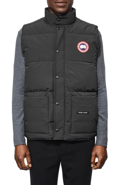 Canada Goose Freestyle Regular Fit Down Vest In Graphite
