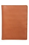 Shinola Men's Leather Passport Wallet In Bourbon