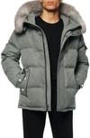 Andrew Marc Koriabo Down Jacket With Removable Genuine Fox Fur Trim In Black