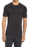 Alo Yoga Amplify Seamless Technical T-shirt In Black Heather