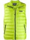 Patagonia Windproof & Water Resistant 800 Fill Power Down Quilted Vest In Green