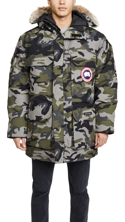 Canada Goose Expedition Extreme Weather 625 Fill Power Down Parka With Genuine Coyote Fur Trim In Grey