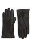 Hestra Elk Leather Gloves In Black
