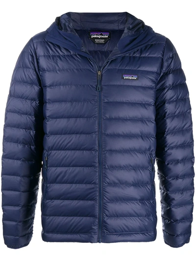 Patagonia Nano Puff Water Resistant Jacket In Classic Navy/ Classic Navy
