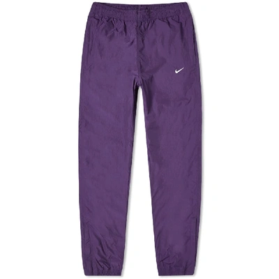 Nike Lab Collection Nrg Nylon Track Pants In Purple