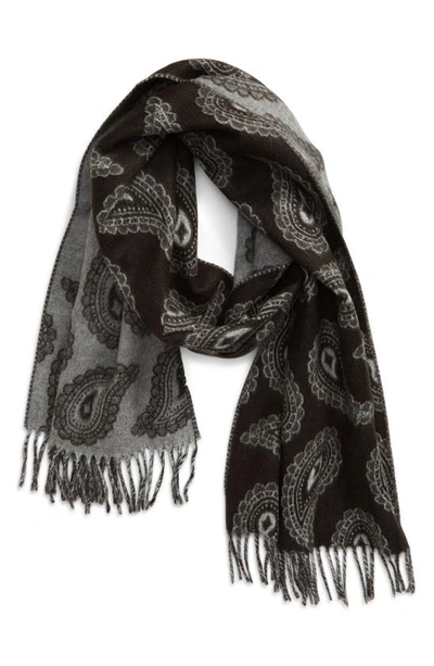 Ted Baker Paisley Scarf In Black