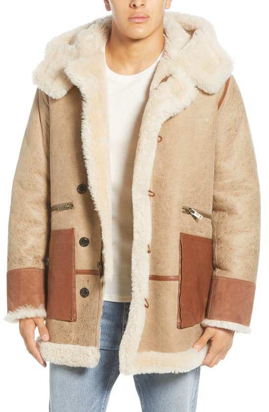 ugg shearling long coat