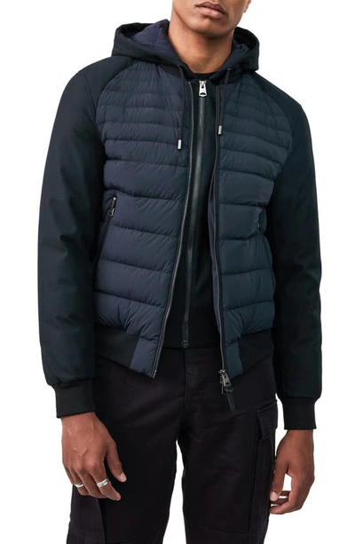 Mackage Eryk Down Jacket With Removable Hooded Bib In Navy