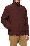 Marc New York Carlisle Water Resistant Quilted Puffer Jacket In Oxblood