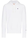 Champion Embroidered Logo Hooded Sweatshirt In White