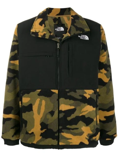 The North Face 1995 Retro Denali Recycled Fleece Jacket In Burnt Olive Green Woods Camo