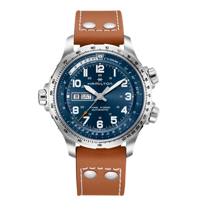 Hamilton Khaki Aviation X-wind Day Date Auto In Blue