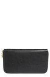 Stella Mccartney Alter Nappa Perforated Logo Faux Leather Wallet In Black