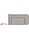 Chloé Marcie Long Wallet In Grey