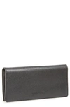 Longchamp Veau Foulonne Continental Wallet In Black