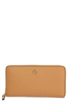 Tory Burch Robinson Zip Leather Continental Wallet In Cardamom