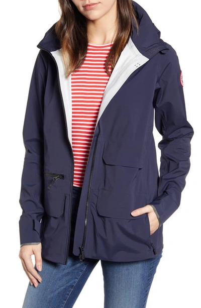 Canada Goose Pacificia Waterproof Jacket In Navy