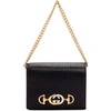 Gucci 655 Leather Wallet On A Chain In Black