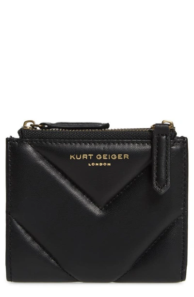 Kurt Geiger Mini Leather Clutch In Black