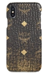 Mcm Gradation Visetos Iphone X/xs/xs Max Case In Gold