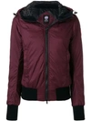 Canada Goose Dore Down Hooded Jacket In Red
