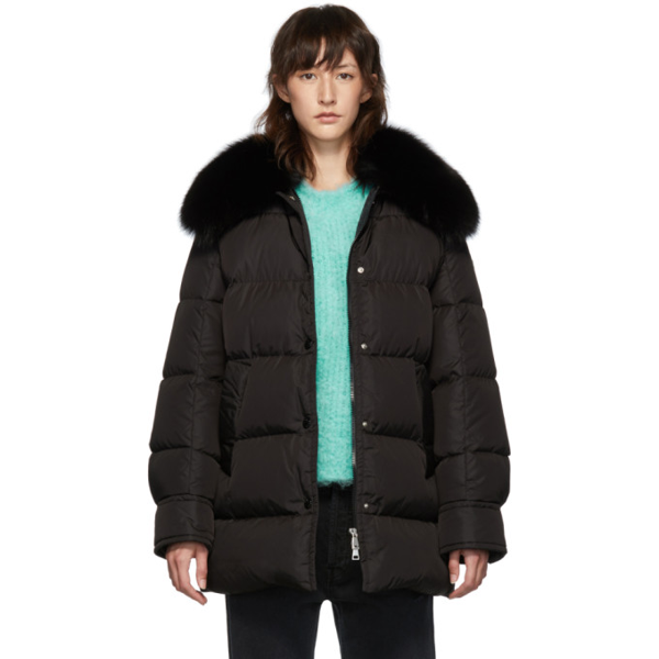 moncler fox fur