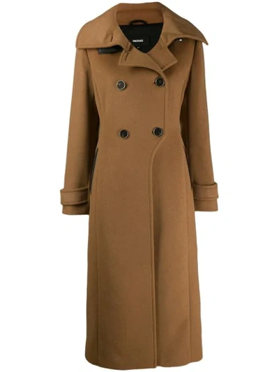 Mackage Elodie-r Double Breasted Wool Blend Coat In Camel